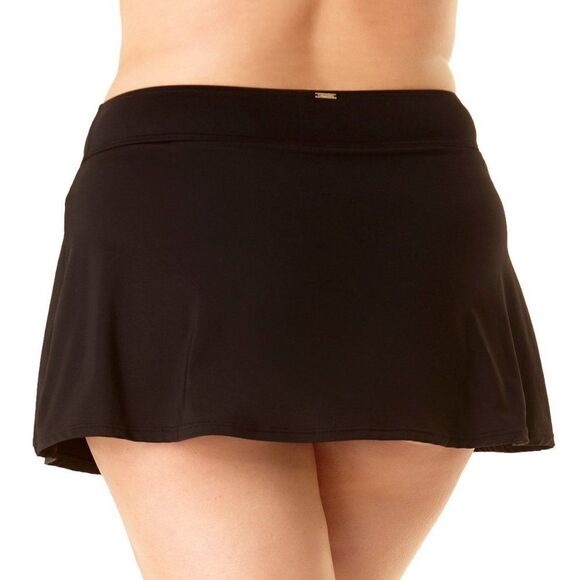 Anne Cole Plus Size Swim Skirt size 24W in Black. - Picture 2 of 13